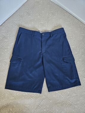 Greg Norman Navy Blue Performance Athletic Golf Shorts 32
